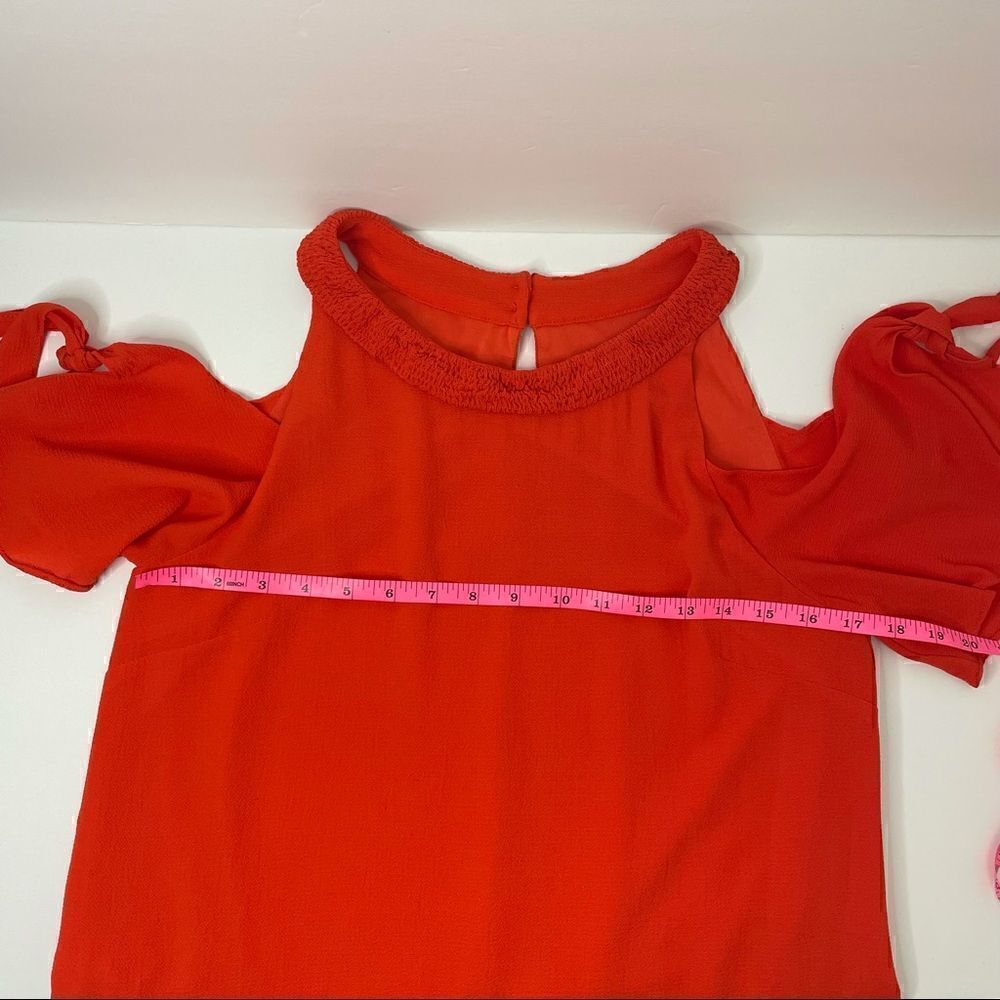 Entro | Dress/ orange/ cold shoulder - Picture 9 of 15